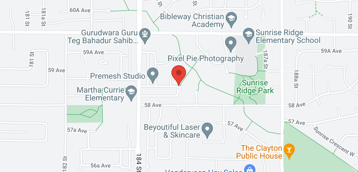map of 18506 58A AVENUE